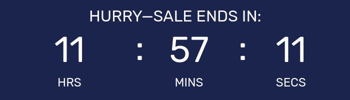 Countdown timer for After Hours Flash Sale.