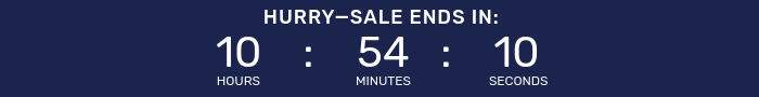 Countdown timer for After Hours Flash Sale. 
