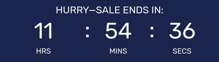 Countdown timer for After Hours Flash Sale.