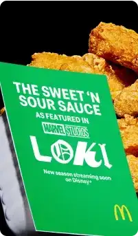 Loki Sweet 'N Sour Sauce is the sidekick star for Chicken McNuggets.