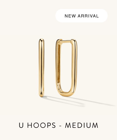 U Hoops. Medium.