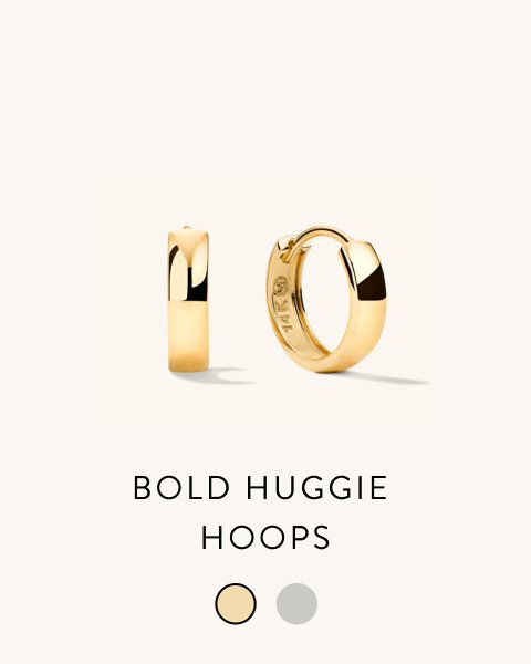 Bold Huggie Hoops.