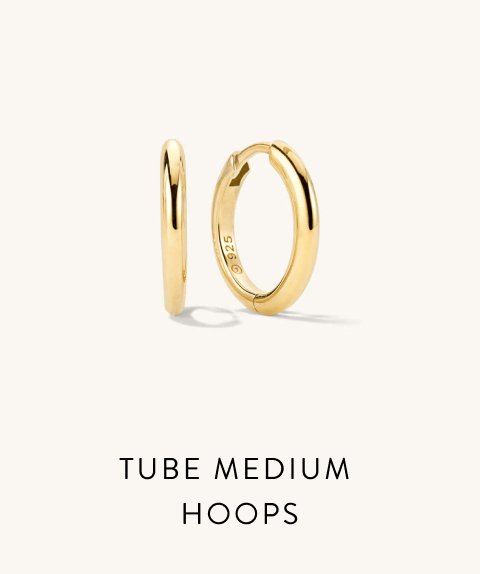 Tube Medium Hoops.