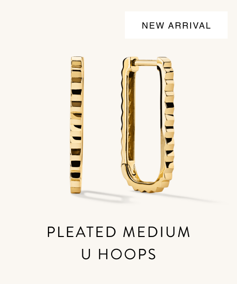 Pleated Medium U Hoops.