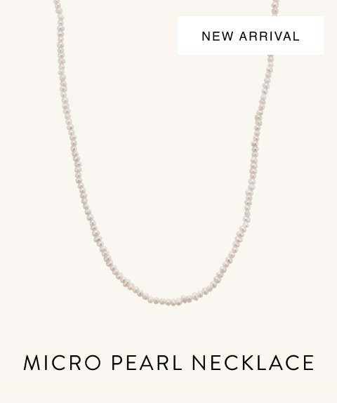 New Arrival. Micro Pearl Necklace.
