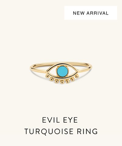 New Arrival. Turquoise Evil Eye Ring. 