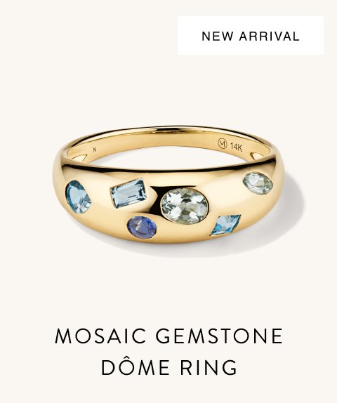 New Arrival. Mosaic Gemstone Dôme Ring.