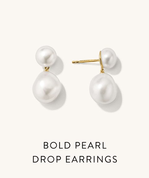 Bold Pearl Drop Earrings.