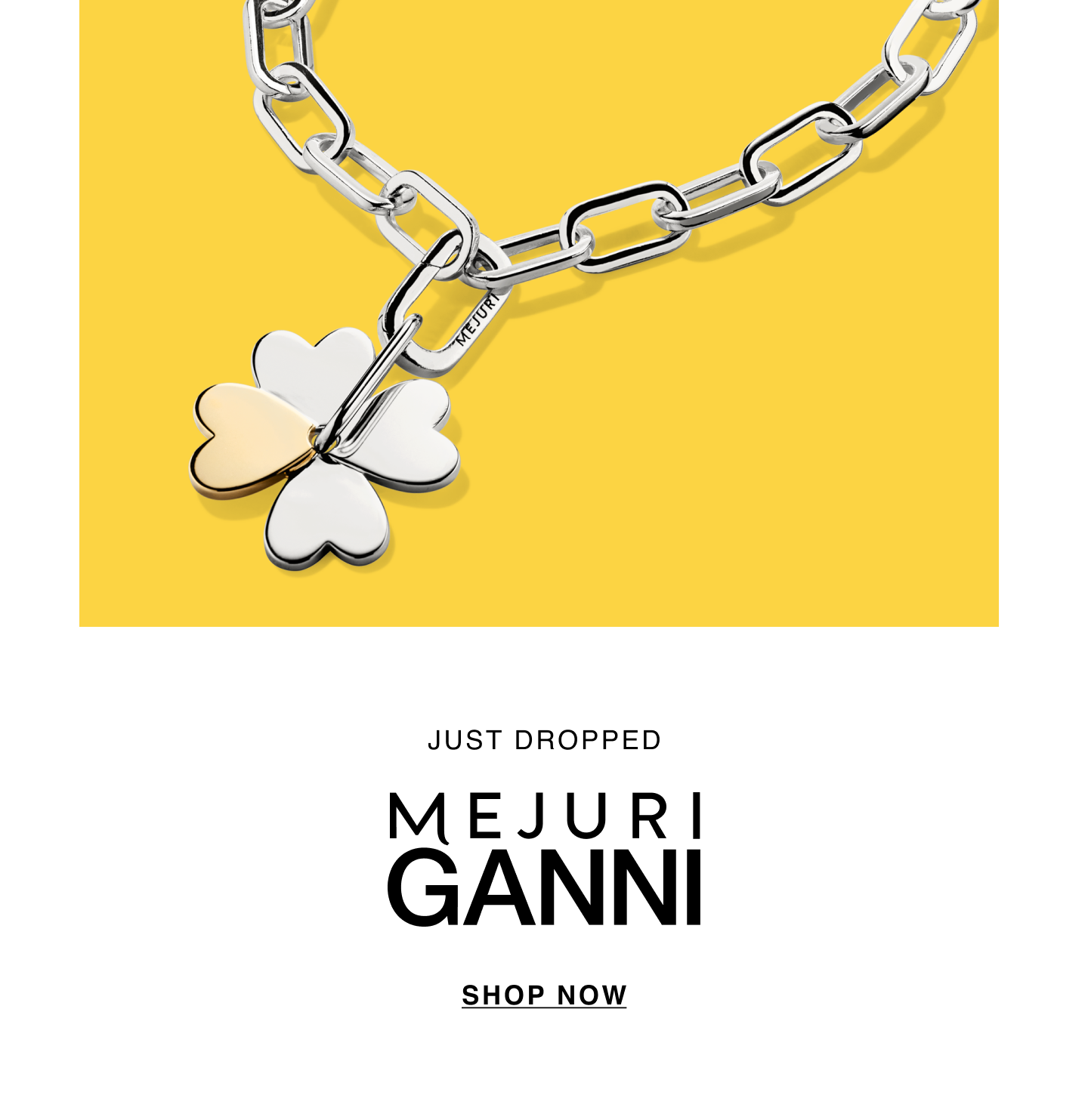 Just Dropped. Mejuri GANNI. Shop Now.