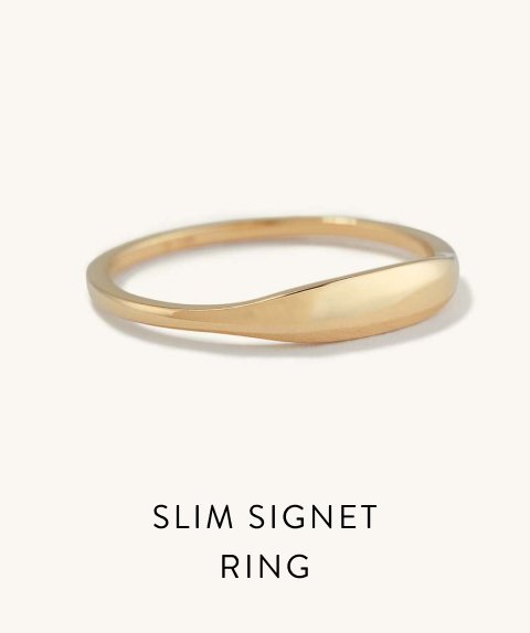 Slim Signet Ring.