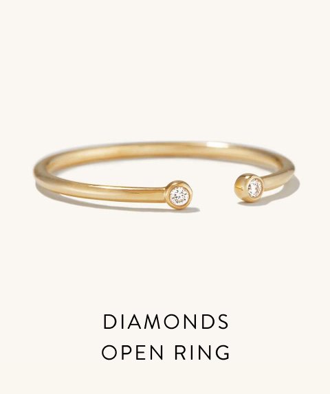 Diamonds Open Ring.
