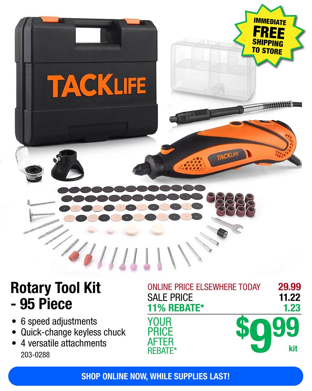 Rotary Tool Kit - 95 Piece