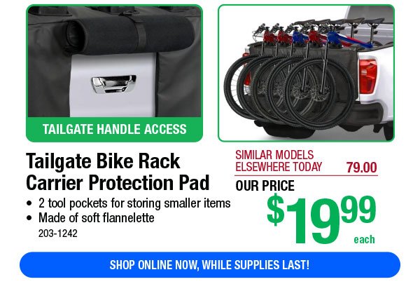 Tailgate Bike Rack Carrier Protection Pad