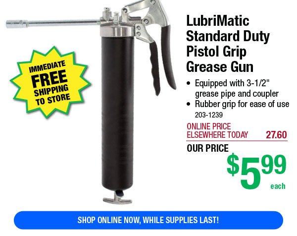 LubriMatic Standard Duty Pistol Grip Grease Gun