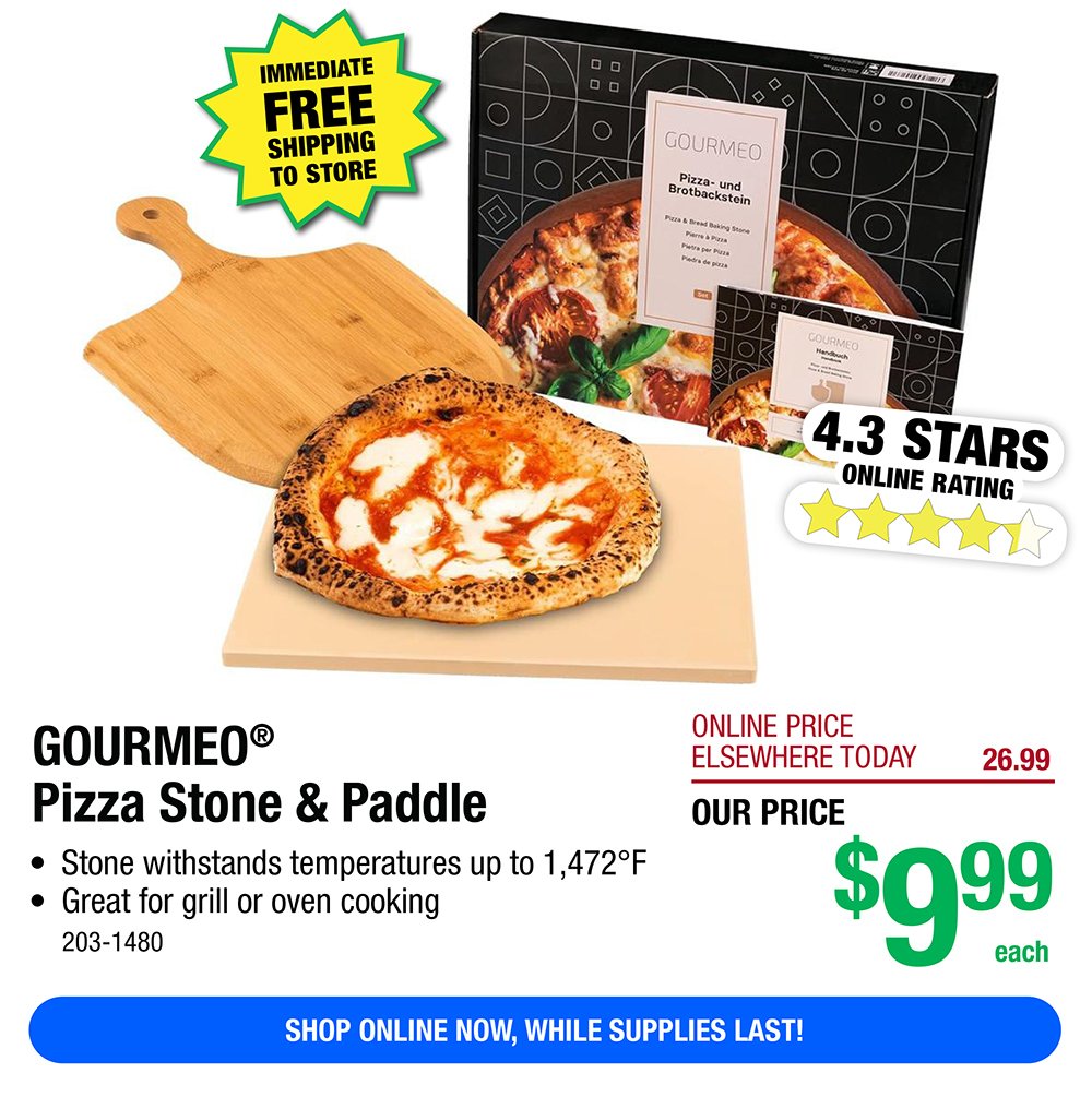 Pizza Stone & Paddle