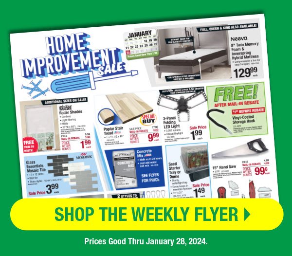 Shop the Weekly Flyer-Prices Good Thru January 28, 2024