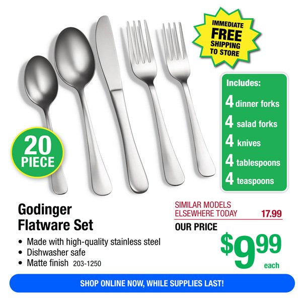 Godinger Flatware Set-ONLY \\$9.99!