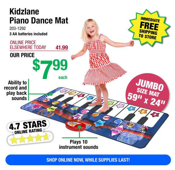 Kidzlane Piano Dance Mat-ONLY \\$7.99!