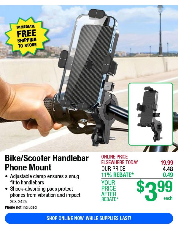 Bike/Scooter Handlebar Phone Mount