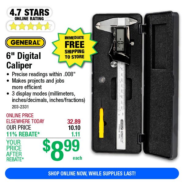 6" Digital Caliper