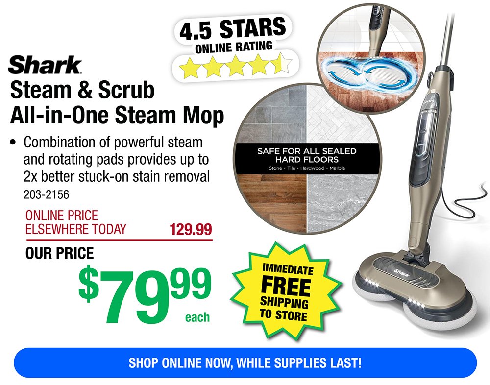 Shark® Steam & Scrub All-in-One Steam Mop