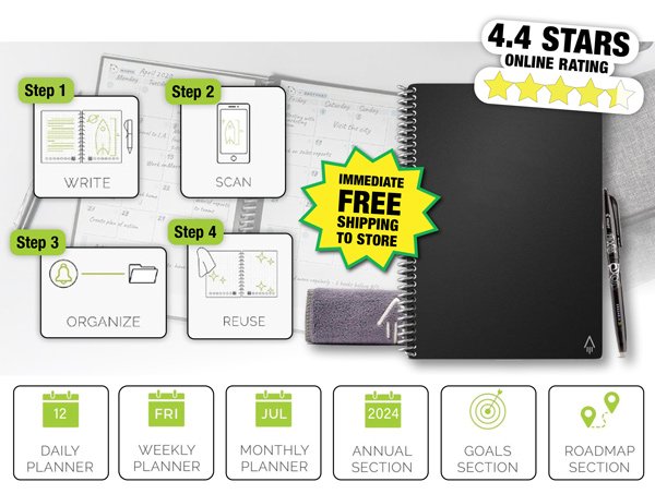 Smart Reusable Planner-Free Shipping to Store!