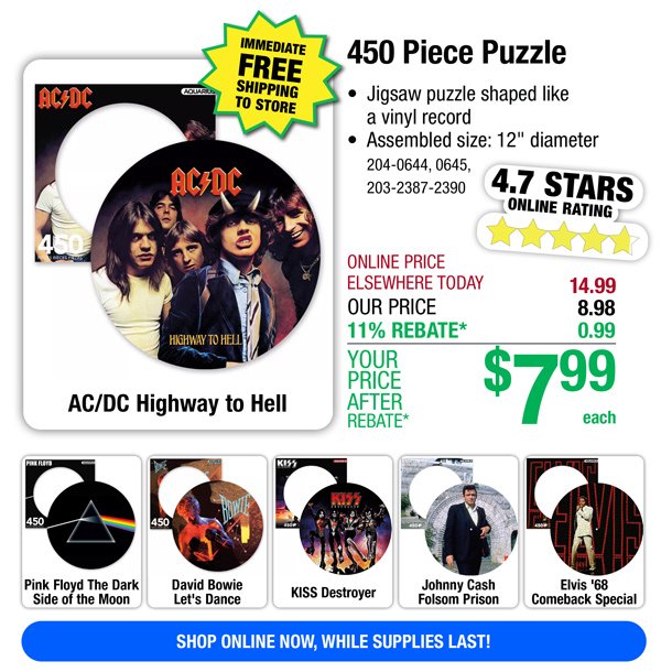 450 Piece Puzzle-ONLY \\$7.99 After Rebate*!