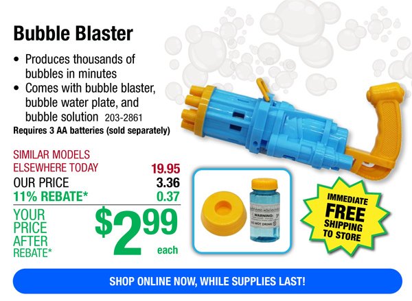 Bubble Blaster-ONLY \\$2.99 After Rebate*!