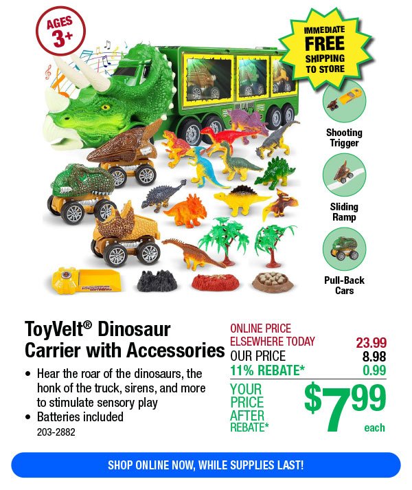 ToyVelt® Dinosaur Carrier with Accessories