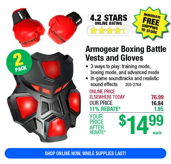 Armogear Boxing Battle Vests and Gloves