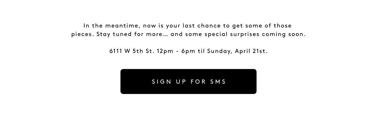 Sign up for SMS