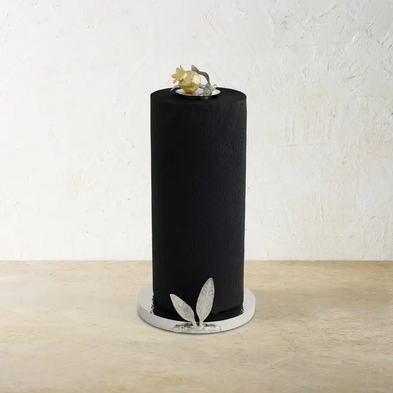 Image of Pomegranate Silver & Gold Paper Towel Holder