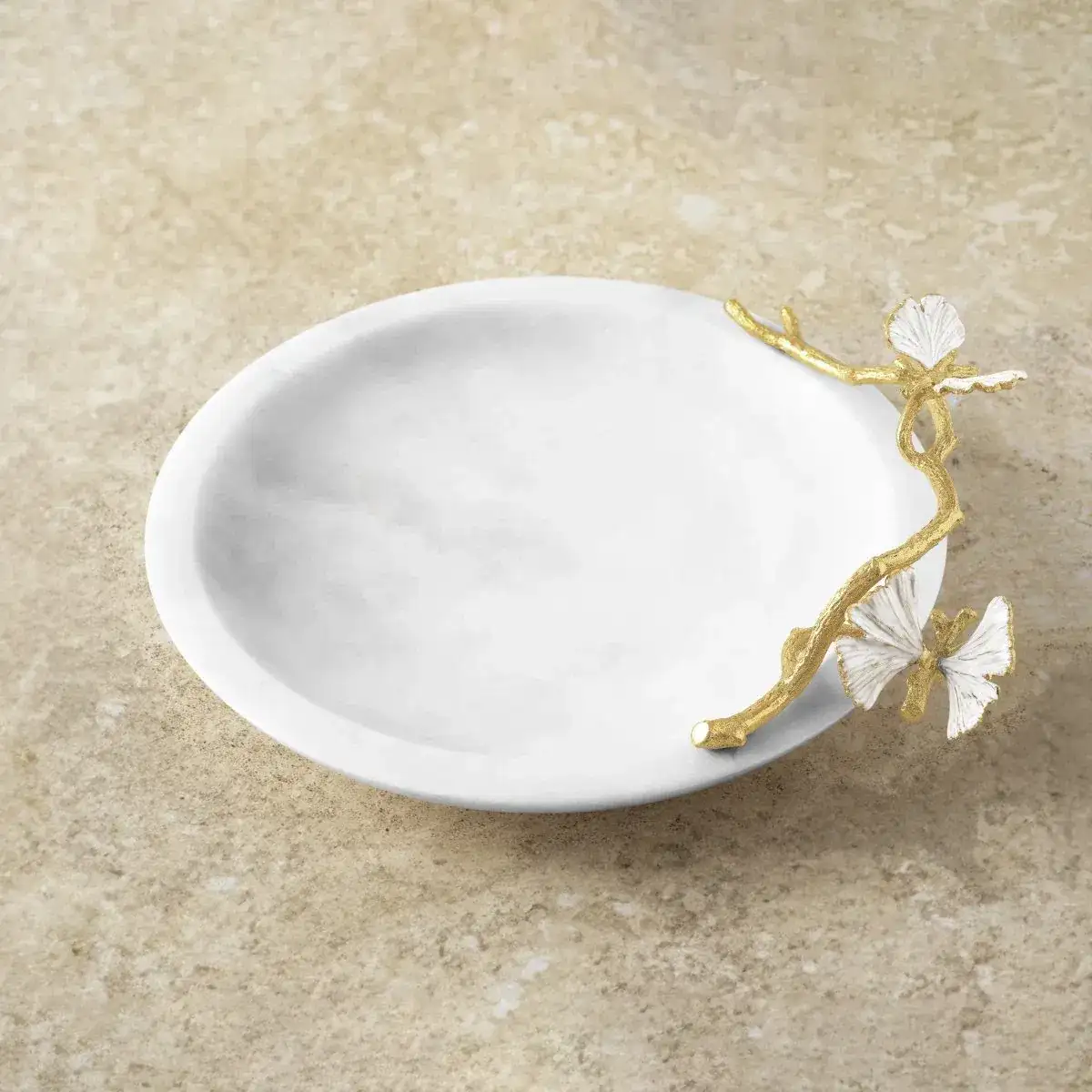 Image of Butterfly Ginkgo Gold Trinket Dish