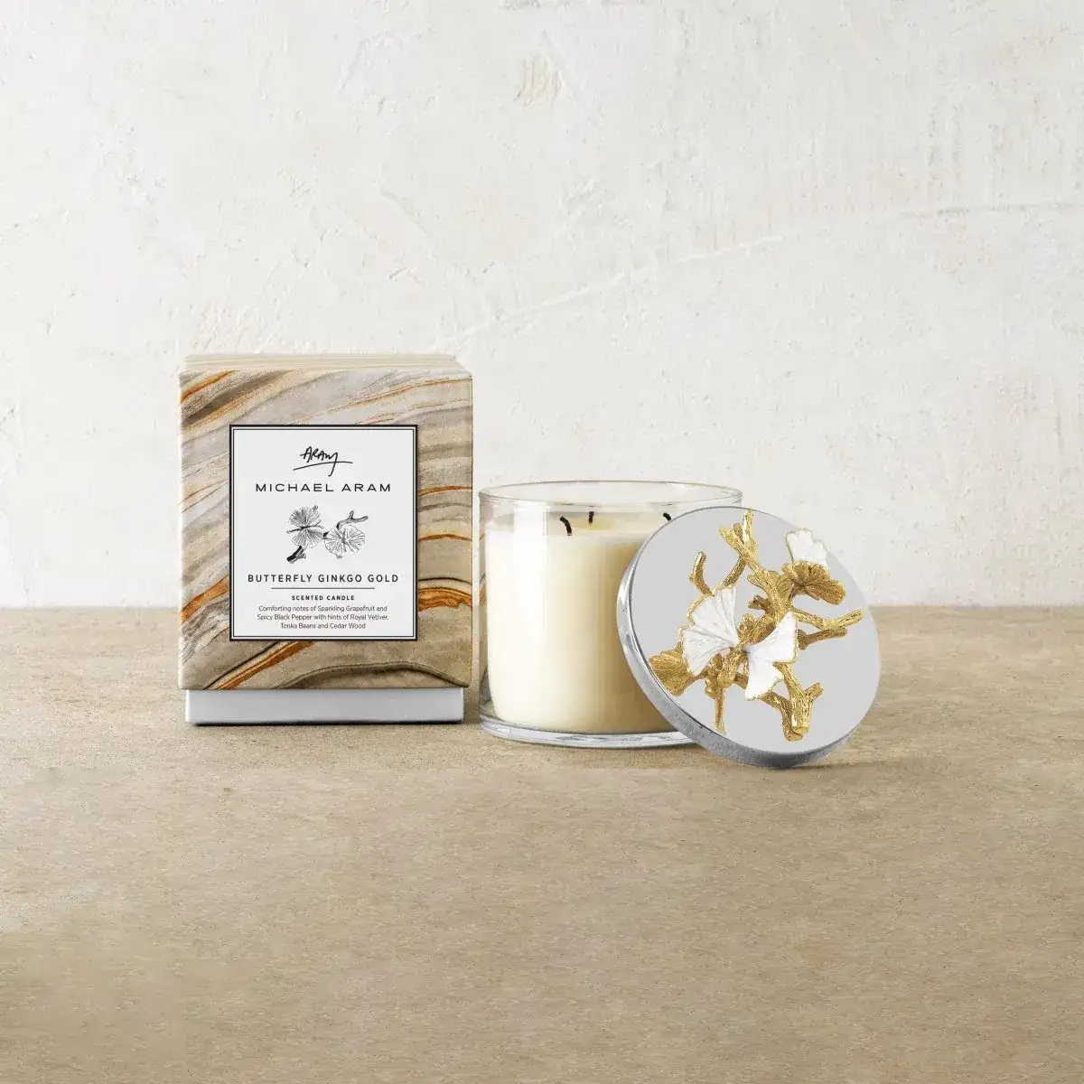 Image of Butterfly Ginkgo Gold Candle