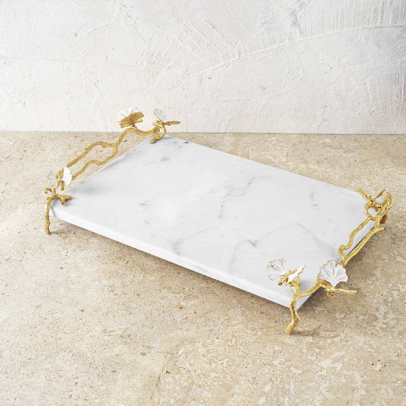 Image of Butterfly Ginkgo Gold Cheese Board with Spreader