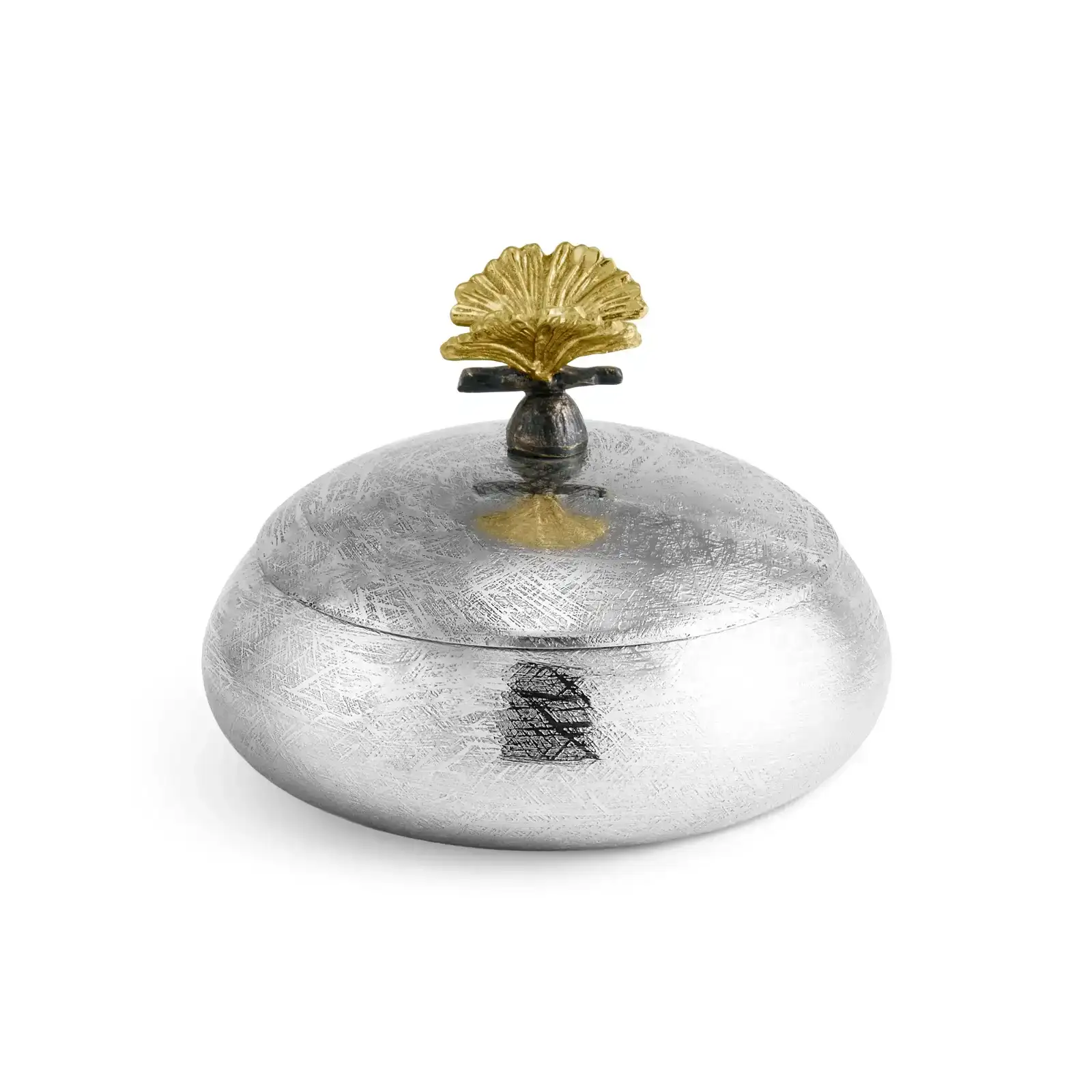 Image of Butterfly Ginkgo Round Trinket Box