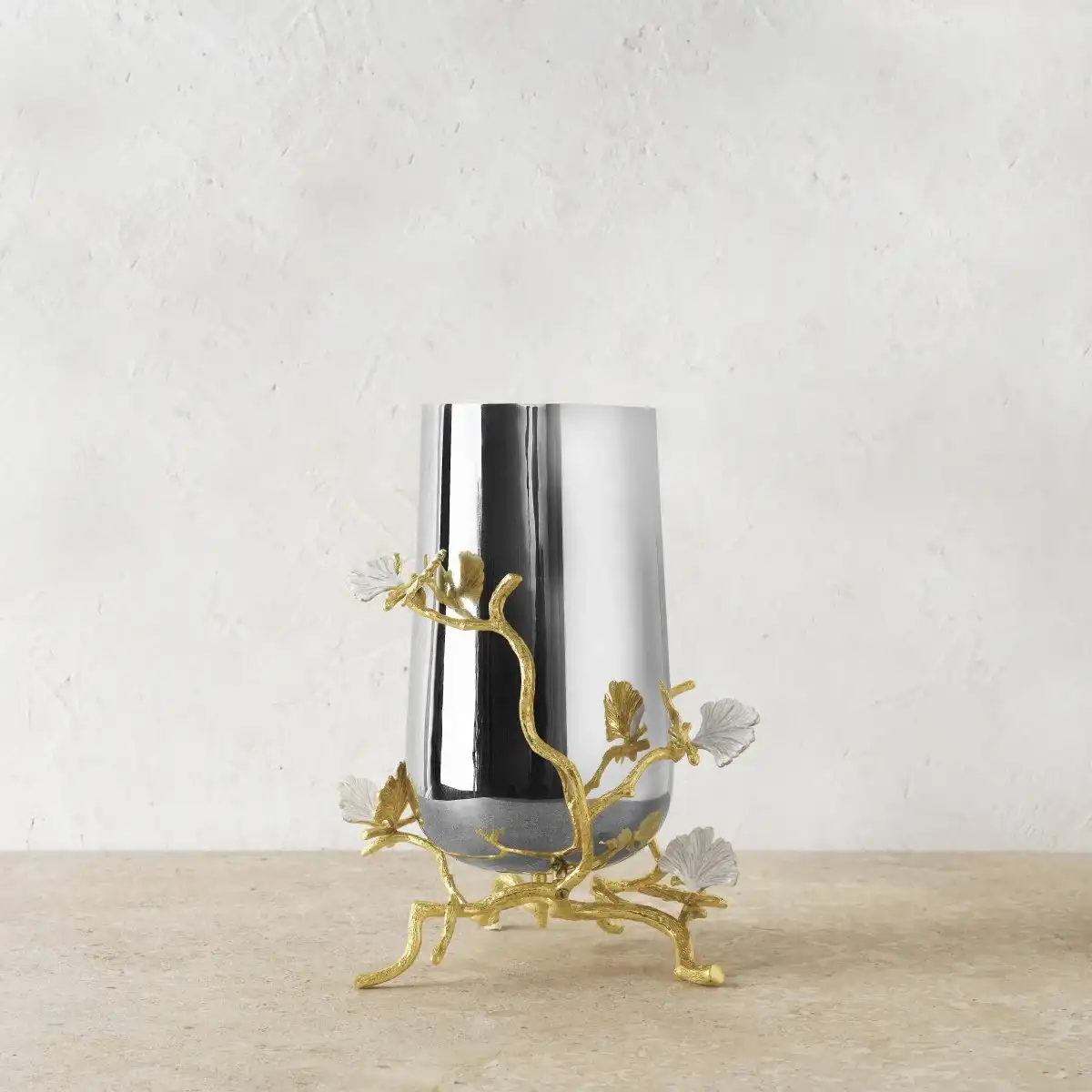 Image of Butterfly Ginkgo Gold Vase