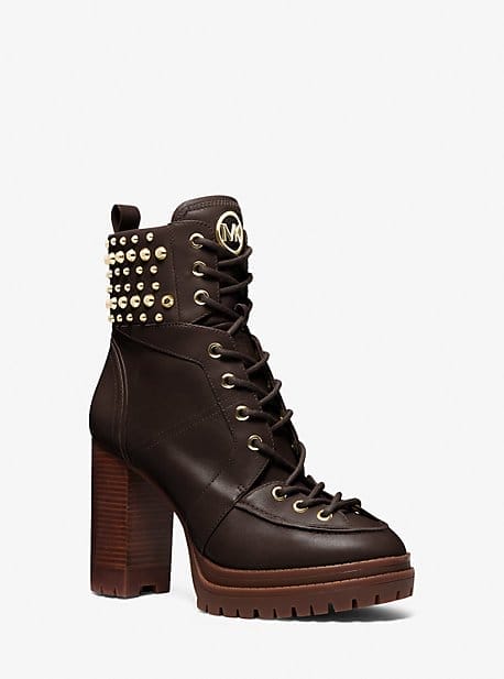 Yvonne Studded Leather Boot