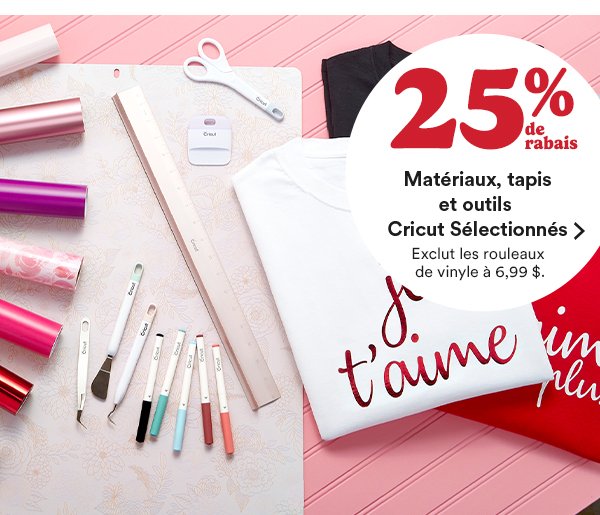 25% Off cricut materials mats and tools