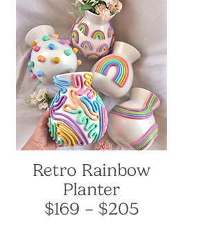 Retro Rainbow Planter\\$169 - \\$205