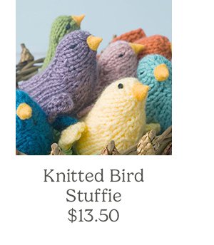Knitted Bird Stuffie\\$13.50