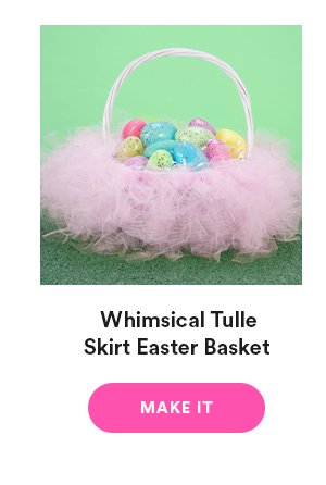 whimsical tulle skirt easter basket