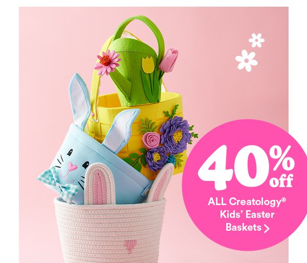 all creatology kids easter baskets