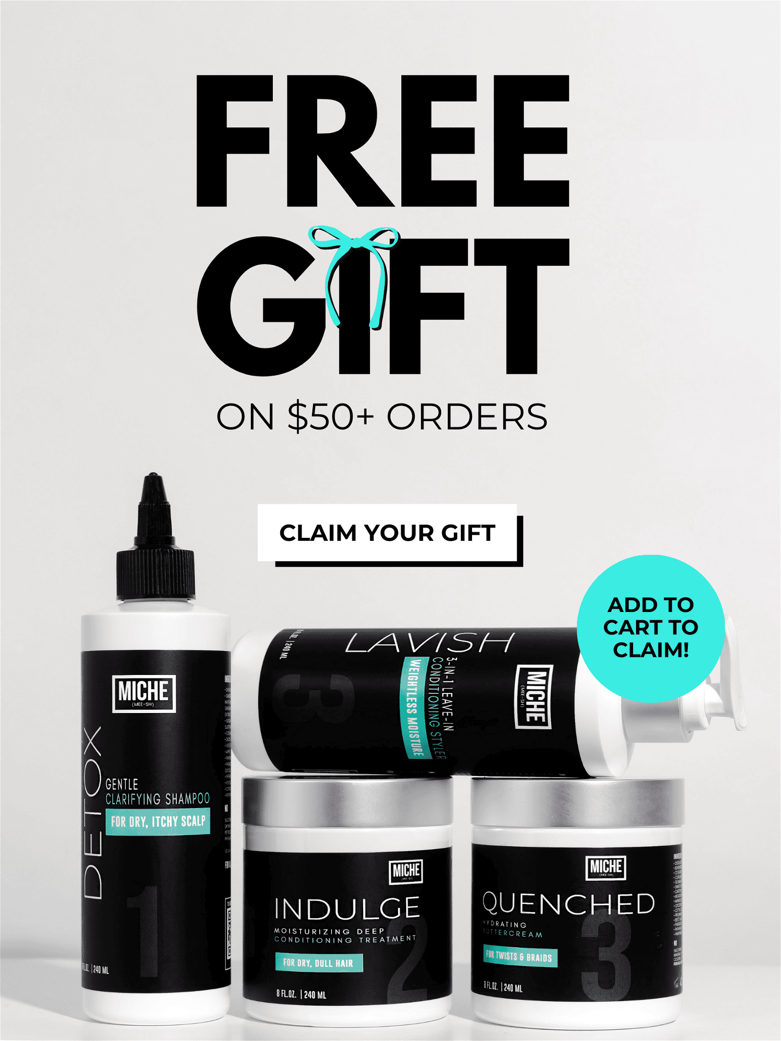 FREE GIFT ON \\$50+ ORDERS