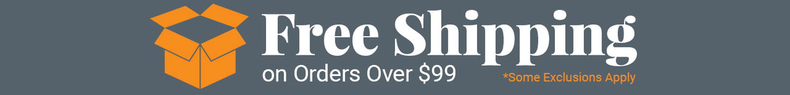 Free Shipping on orders Over \\$99