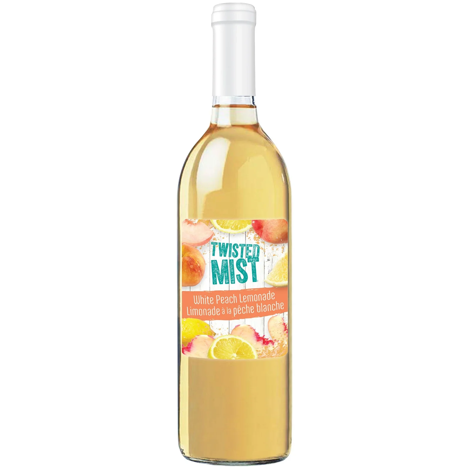 Image of White Peach Lemonade Wine Cocktail