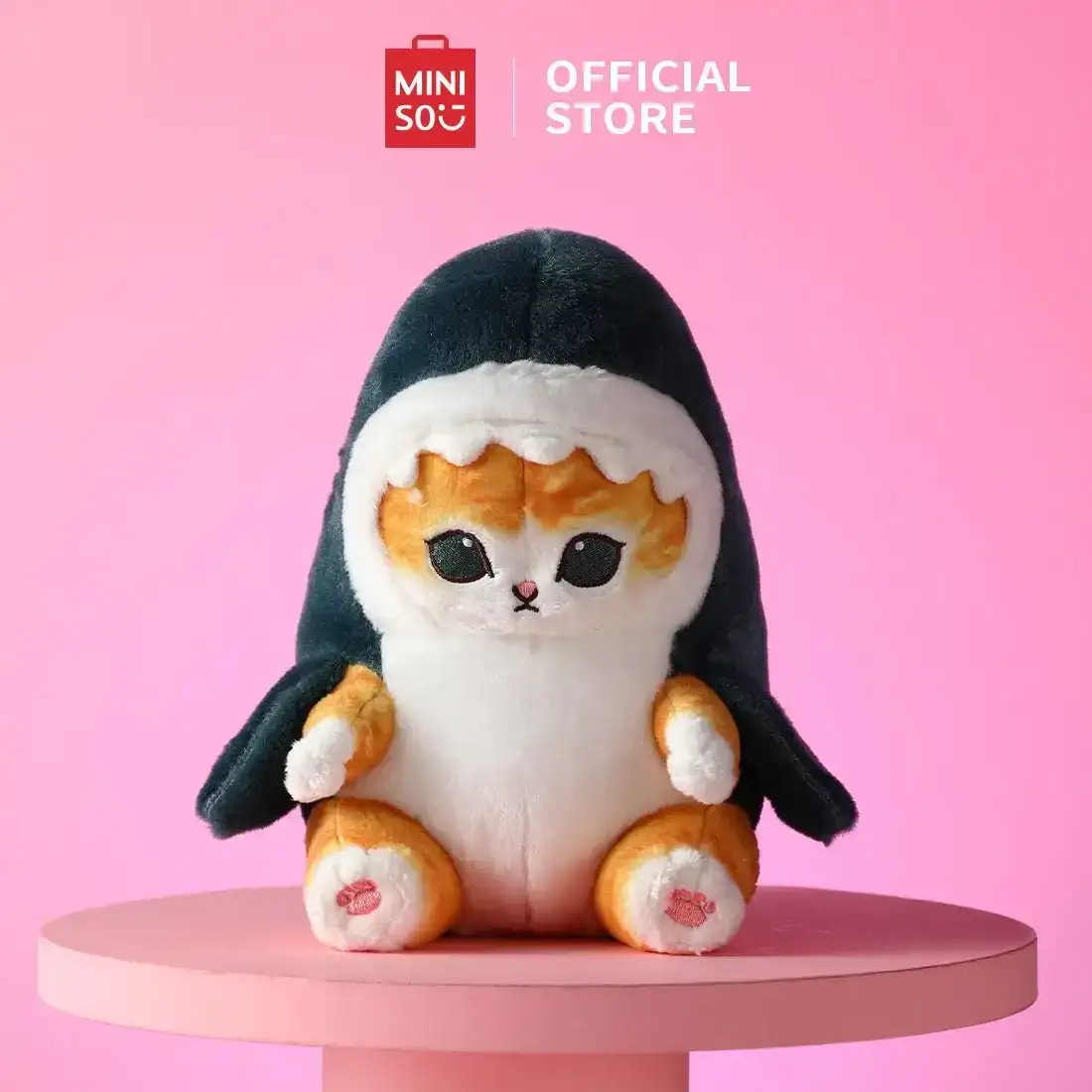 MINISO Mofusand Series 8in. Plush Toy Shark Kitten Premium Stuffed Animals for Kids and Collectors