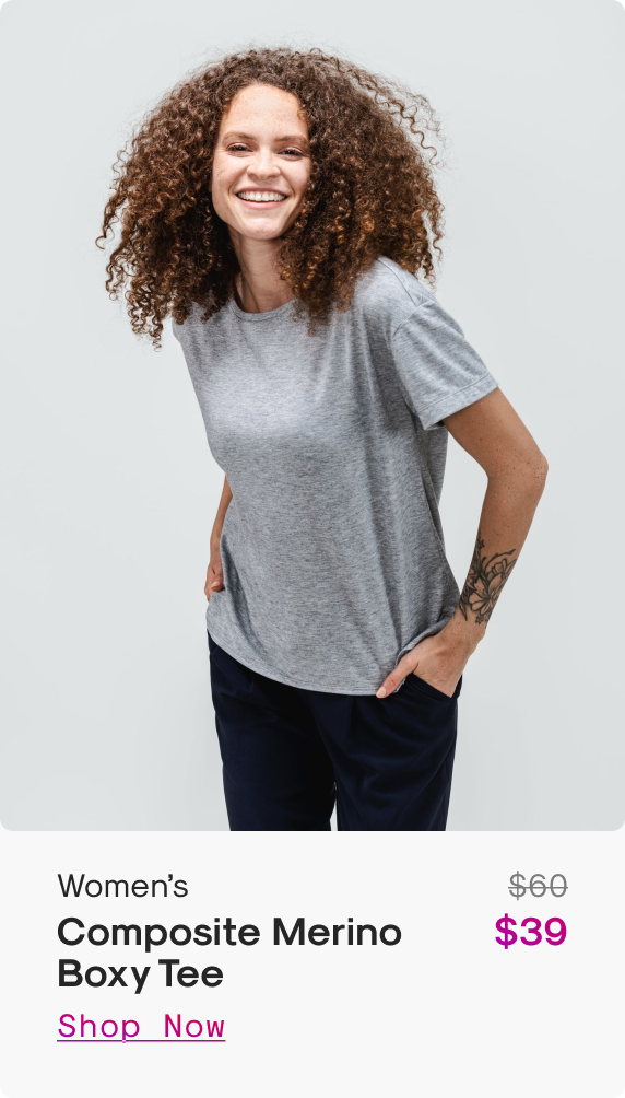 Women’s Composite Merino Boxy Tee