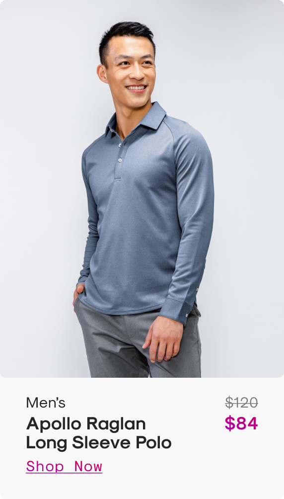 Men’s Apollo Raglan Long Sleeve Polo