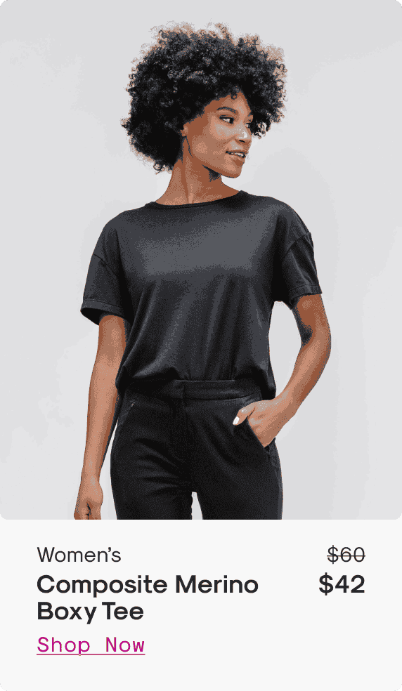 Women’s Composite Merino Boxy Tee